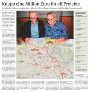 Knapp eine Million Euro für elf Projekte