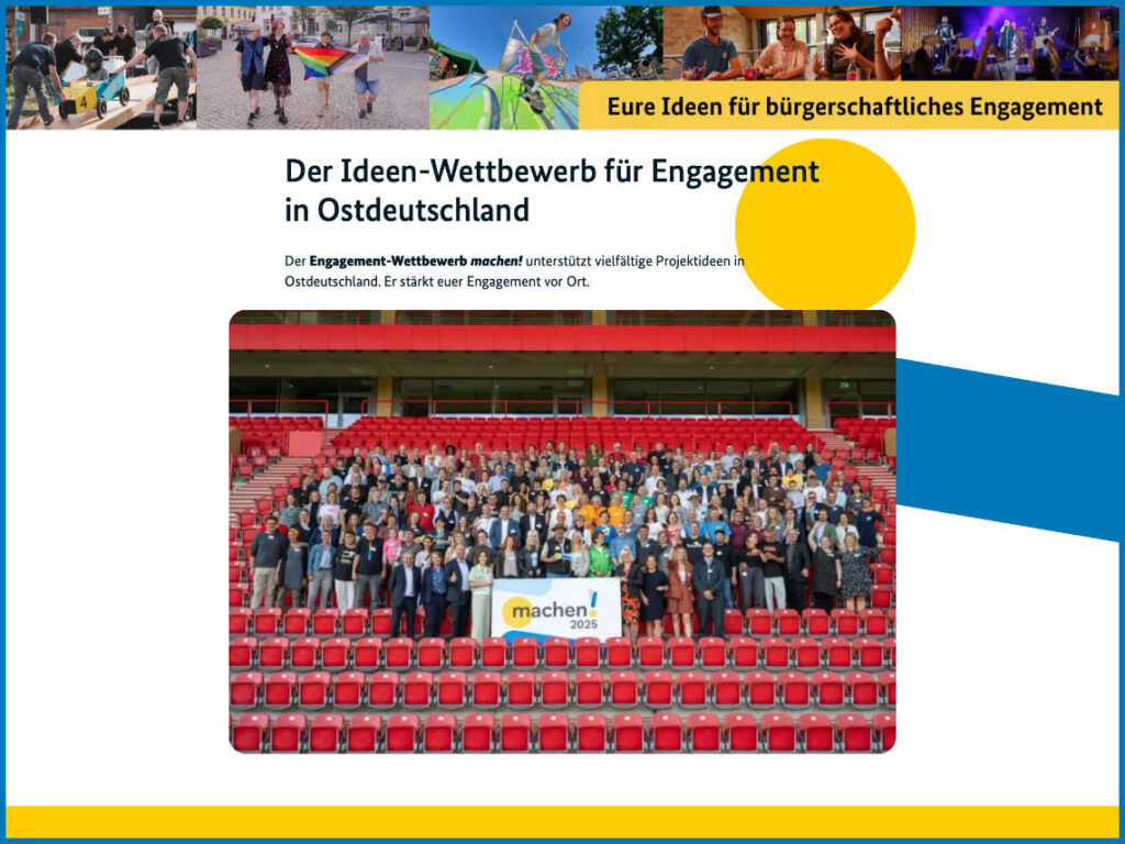 Der Wettbewerb für Engagement im ländlichen Ostdeutschland